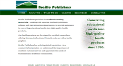 Desktop Screenshot of braillepublishers.com